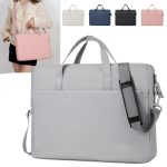 Laptop Briefcase Large Capacity Anti-Drop Shockproof Crossbody Bag Single Compartment Business Official Bag